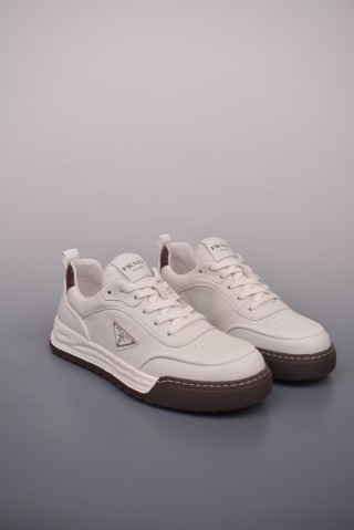Prada Thick Sole Badge Sneaker view 1