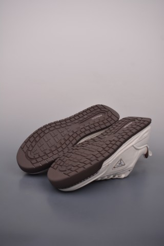 Prada Thick Sole Badge Sneaker view 3