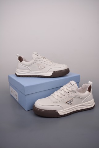 Prada Thick Sole Badge Sneaker view 5