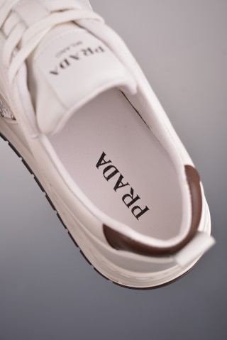 Prada Thick Sole Badge Sneaker view 9