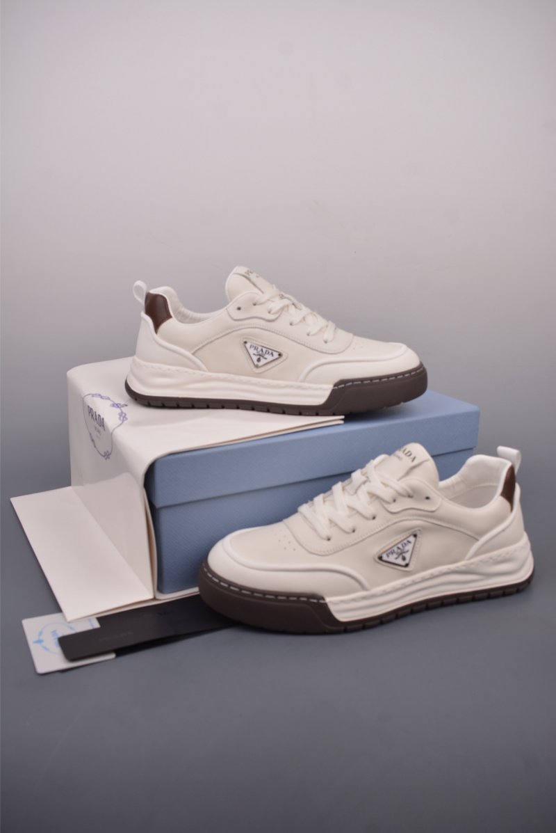 Prada Thick Sole Badge Sneaker view