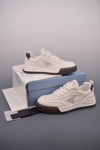 Prada Thick Sole Badge Sneaker view 5