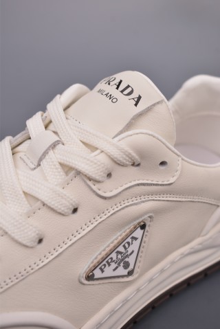 Prada Thick Sole Badge Sneaker view 7