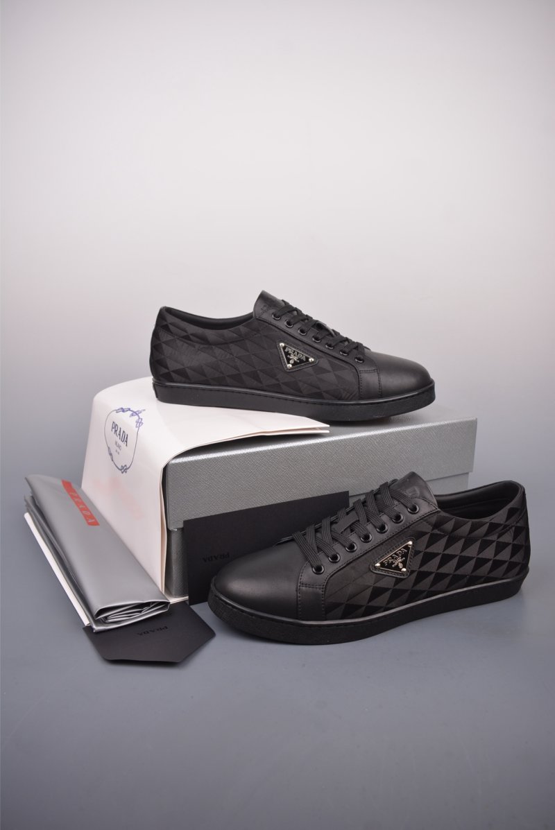 Prada Thick Sole Badge Sneaker view