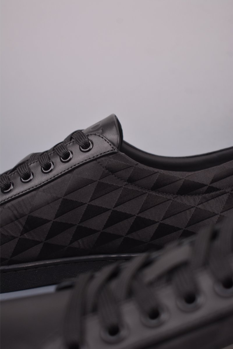 Prada Thick Sole Badge Sneaker view