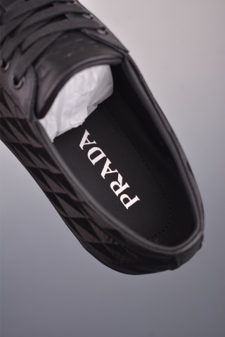 Prada Thick Sole Badge Sneaker view 9