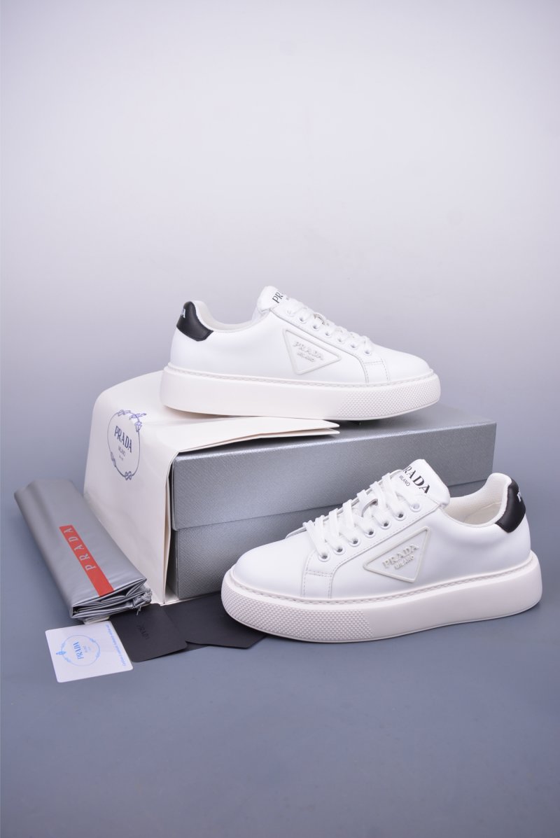 Prada Thick Sole Badge Sneaker view