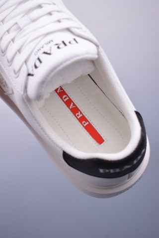 Prada Thick Sole Badge Sneaker view 9