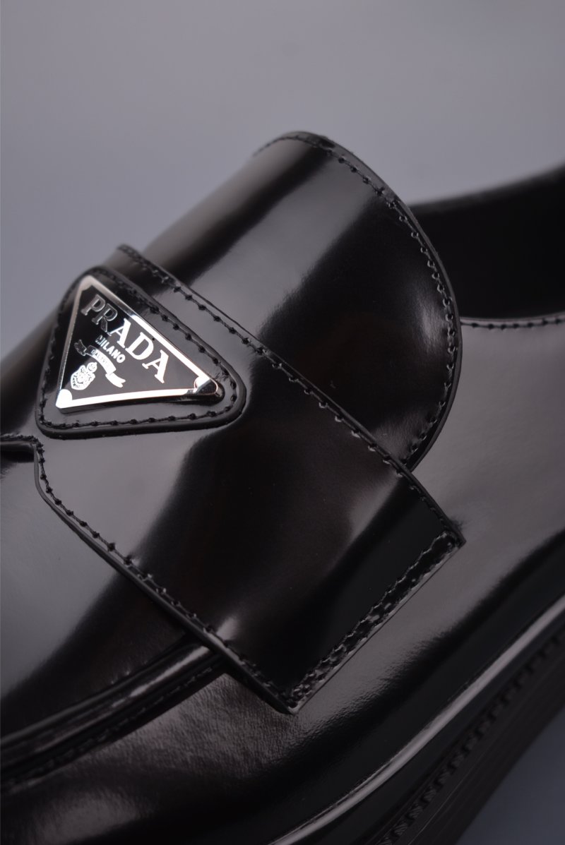 Prada Thick Sole Badge Sneaker view