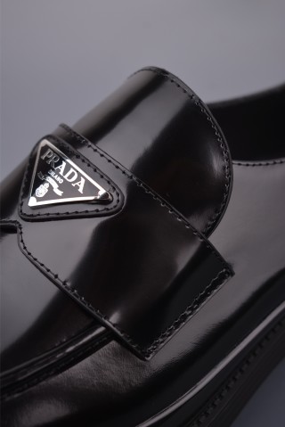 Prada Thick Sole Badge Sneaker view 7