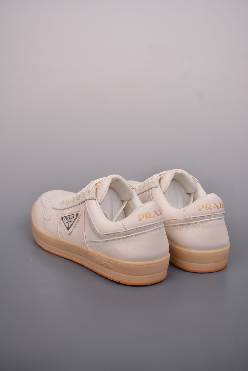 Prada Downtown Low Sneaker 'Gold' view