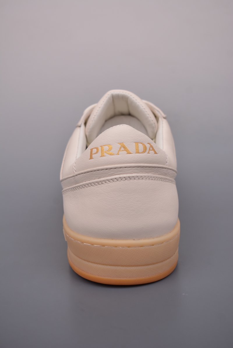 Prada Downtown Low Sneaker 'Gold' view