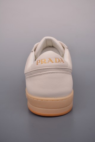 Prada Downtown Low Sneaker 'Gold' view 4