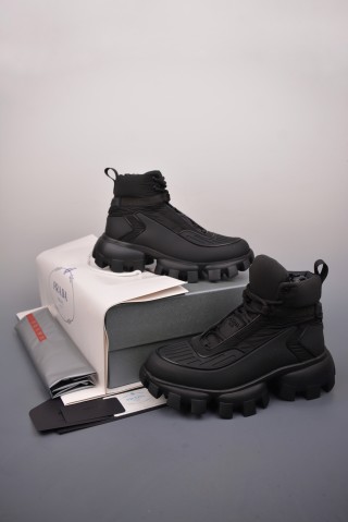 Prada Downtown Low Sneaker 'Gold' view 5