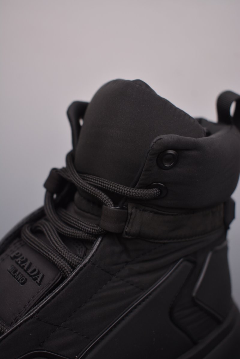 Prada Downtown Low Sneaker 'Gold' view