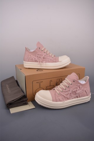 Rick Owens RO Mega DRKSHDW 'White / Pink' view 5