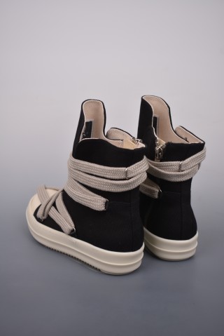 Rick Owens High Top Sneaker 'Lace-Up' view 2