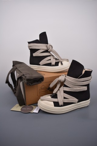 Rick Owens High Top Sneaker 'Lace-Up' view 5