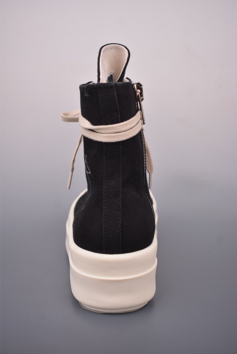 Rick Owens High Top Sneaker 'Black' view