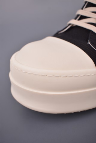 Rick Owens High Top Sneaker 'Black' view 6