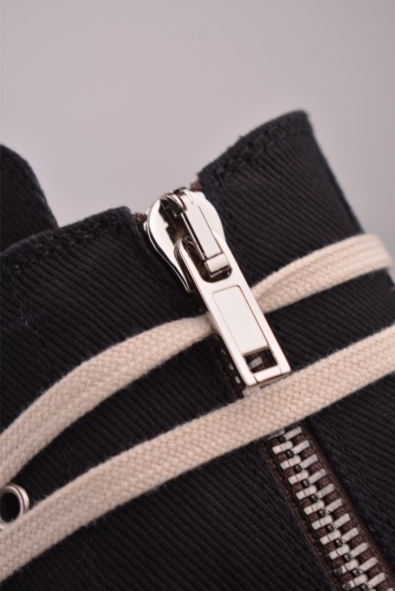 Rick Owens High Top Sneaker 'Black' view