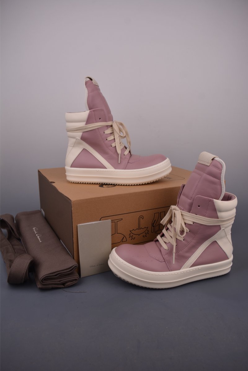 Rick Owens High Top Sneaker 'Cherry Blossom Pink' view
