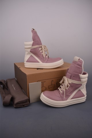 Rick Owens High Top Sneaker 'Cherry Blossom Pink' view 5