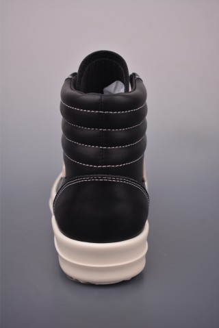 Rick Owens High Top Sneaker 'Black' view 4