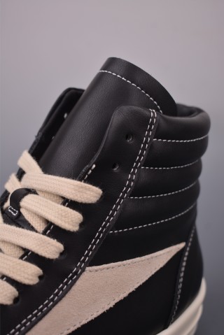 Rick Owens High Top Sneaker 'Black' view 7