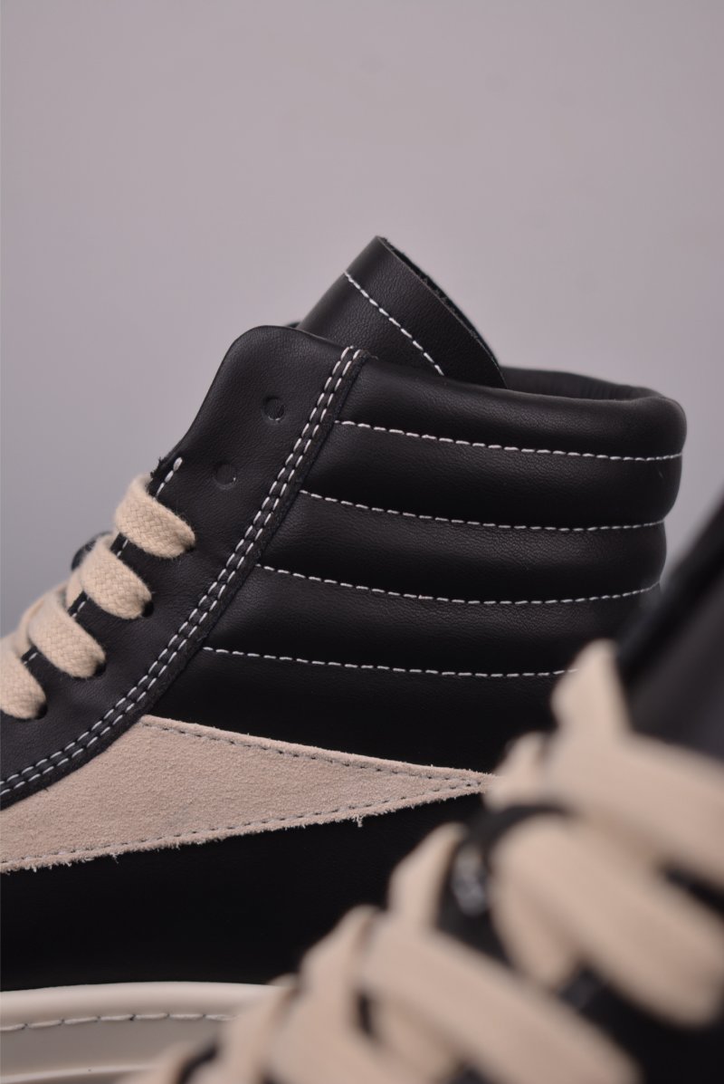 Rick Owens High Top Sneaker 'Black' view