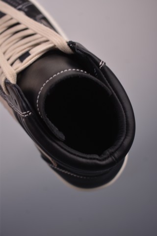 Rick Owens High Top Sneaker 'Black' view 9