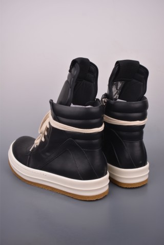 Rick Owens High Top Sneaker 'Black / Gum' view 2