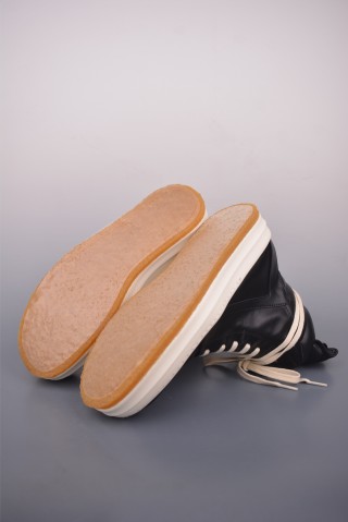 Rick Owens High Top Sneaker 'Black / Gum' view 3