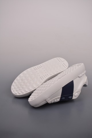 Valentino Rockstud Untitled Low Sneaker 'White / Gold' view 3