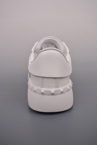 Valentino Rockstud Untitled Low Sneaker 'White / Gold' view 4