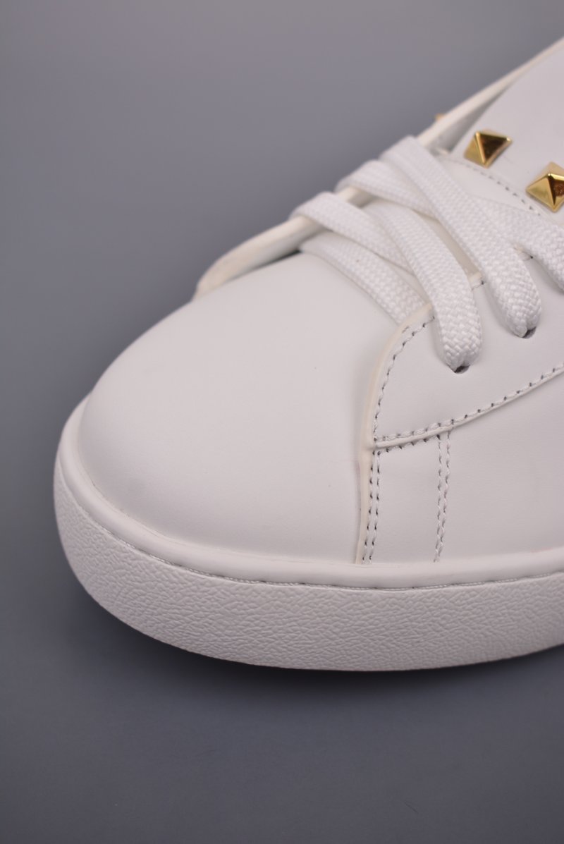 Valentino Rockstud Untitled Low Sneaker 'White / Gold' view