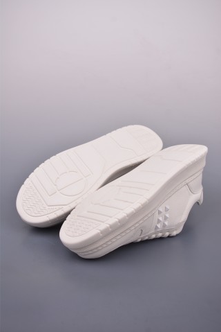 Valentino Rockstud Untitled Low Sneaker 'White / Gold' view 3