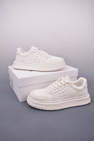 Valentino Rockstud Untitled Low Sneaker 'White / Gold' view 5