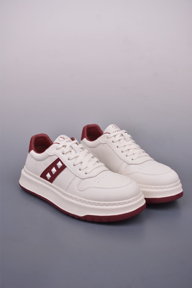 Valentino Rockstud Untitled Low Sneaker 'White / Gold'