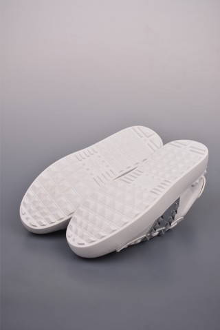Valentino Rockstud Untitled Low Sneaker 'White / Gold' view 3