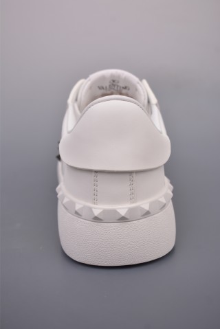 Valentino Rockstud Untitled Low Sneaker 'White / Gold' view 4
