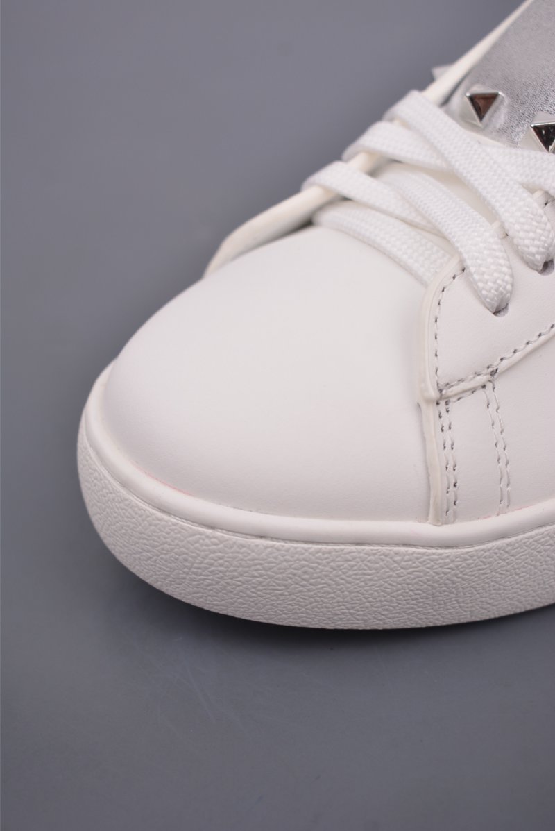 Valentino Rockstud Untitled Low Sneaker 'White / Gold' view