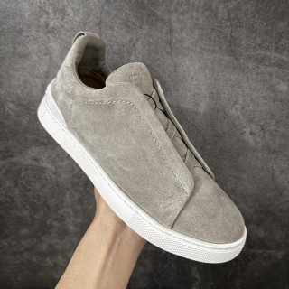 Zegna Triple Stitch Low Sneaker 'Rust / Caramel' view 3