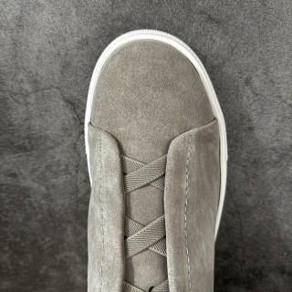 Zegna Triple Stitch Low Sneaker 'Rust / Caramel' view 5