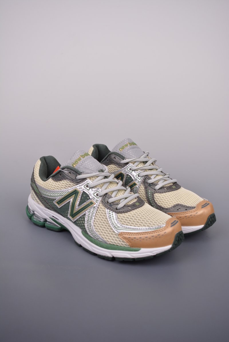 Aime Leon Dore x New Balance 860V2 'Gold / Silver' view