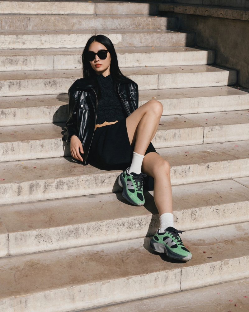 Auralee X New Balance Warped Runner view