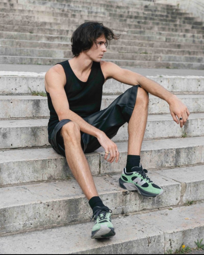 Auralee X New Balance Warped Runner view