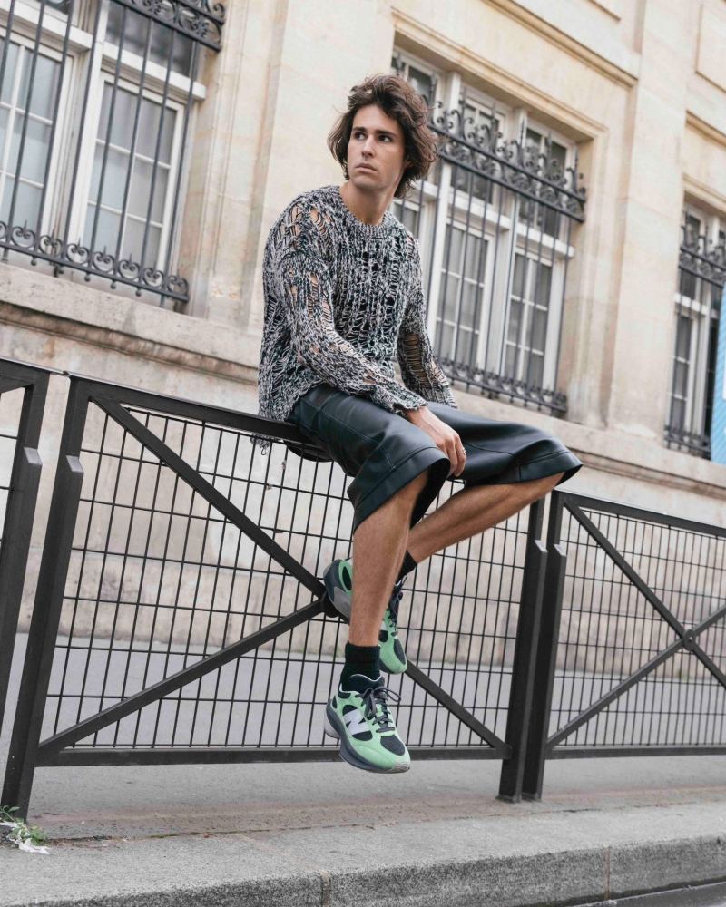Auralee X New Balance Warped Runner view