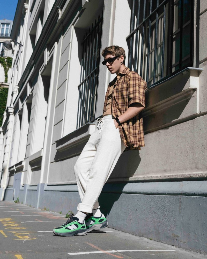 Auralee X New Balance Warped Runner view