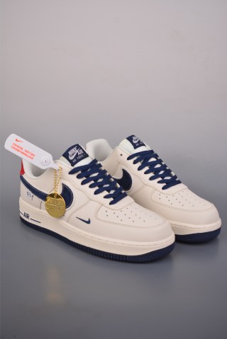 Nike Air Force 1 Low 'White / Red / Navy' view 1